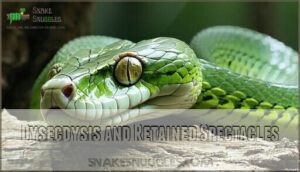 dysecdysis and retained spectacles
