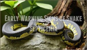 early warning signs of snake septicemia