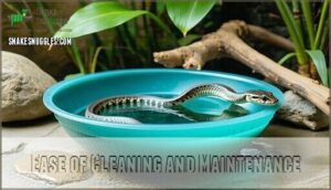 ease of cleaning and maintenance