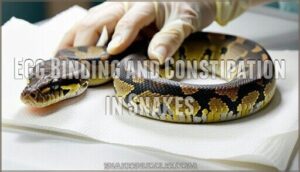 egg binding and constipation in snakes