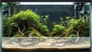 enclosure size and design