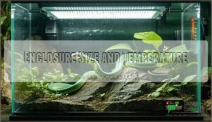 enclosure size and temperature