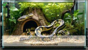 enclosure size and type