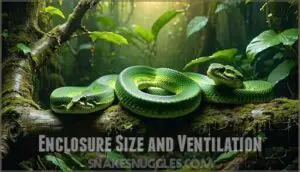 enclosure size and ventilation