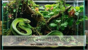 enclosure types and sizes
