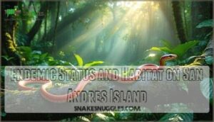 endemic status and habitat on san andres island