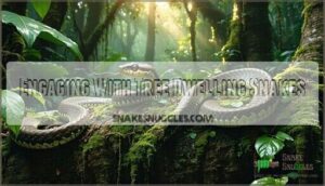engaging with tree dwelling snakes