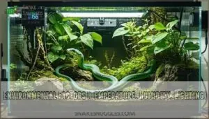 environmental factors (temperature, humidity, lighting) environmental factors (temperature, humidity, lighting)