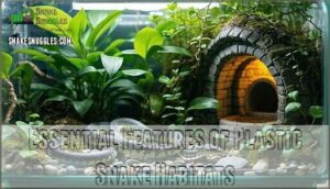 essential features of plastic snake habitats