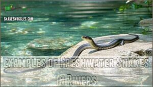 examples of freshwater snakes in rivers