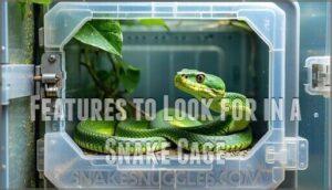 features to look for in a snake cage