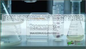 fecal flotation and direct smear techniques