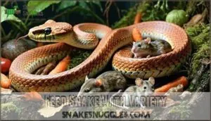 feed snake with variety feed snake with variety
