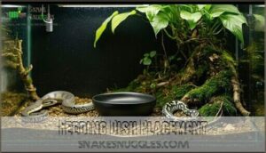 feeding dish placement