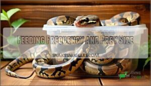 feeding frequency and prey size