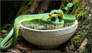 feeding frequency and water