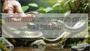 feeding snakes live prey safely