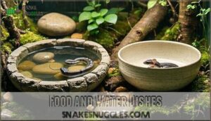food and water dishes