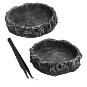 Fulanfudi 2PCS Reptile Water Dish B0CH13PCSM