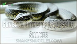 general signs of illness in snakes