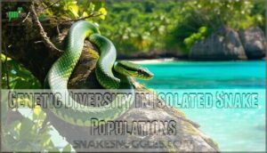 genetic diversity in isolated snake populations