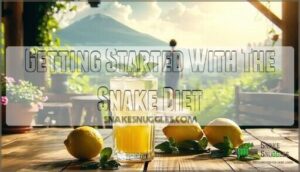 getting started with the snake diet
