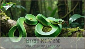 green tree python