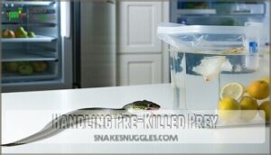 handling pre-killed prey
