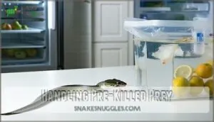 handling pre-killed prey handling pre-killed prey