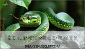 handling snakes during shedding