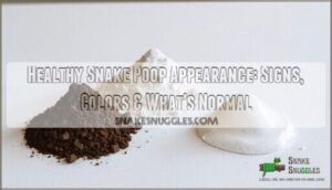 healthy snake poop appearance