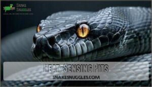 heat-sensing pits