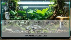 heating and lighting options for snakes