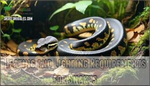 heating and lighting requirements for snakes