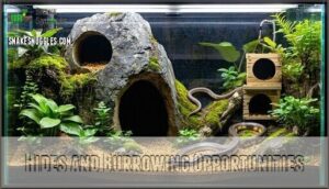 hides and burrowing opportunities