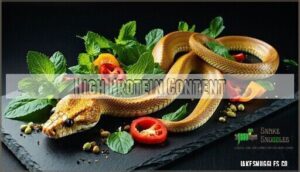 high protein content