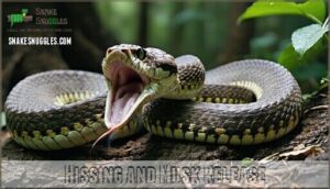 hissing and musk release