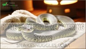 home care for a recovering snake