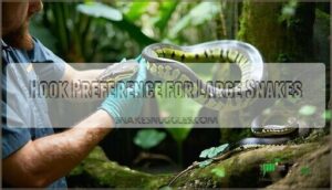 hook preference for large snakes