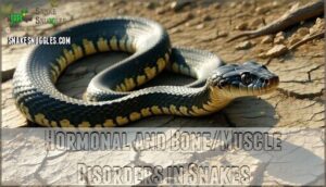 hormonal and bone/muscle disorders in snakes