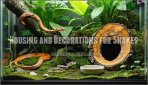 housing and decorations for snakes