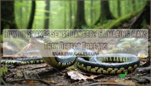how do snakes sense danger