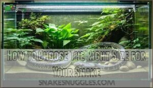how to choose the right size for your snake