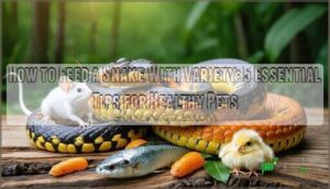 how to feed a snake with variety