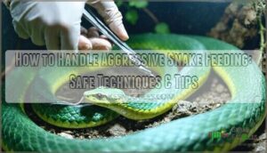 how to handle aggressive snake feeding