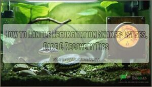 how to handle regurgitation snakes