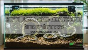 how to house a snake
