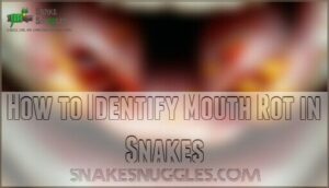 how to identify mouth rot in snakes