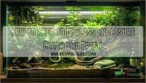 how to keep your glass enclosure clean and fresh