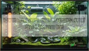 how to treat snake viral infections